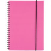 Бизнес-тетрадь Тетрадь Attache Неон А5 96л, кл.спираль, обл. тонкий пластик, цв.розовый Бизнес-тетрадь Тетрадь Attache Неон А5 96л, кл.спираль, обл. тонкий пластик, цв.розовый