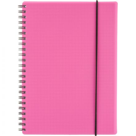 Бизнес-тетрадь Тетрадь Attache Неон А5 96л, кл.спираль, обл. тонкий пластик, цв.розовый Бизнес-тетрадь Тетрадь Attache Неон А5 96л, кл.спираль, обл. тонкий пластик, цв.розовый
