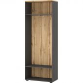 Гардероб узкий К-Loft 241H010 выс.2106 дуб натур./графит Гардероб узкий К-Loft 241H010 выс.2106 дуб натур./графит