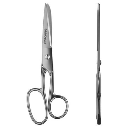 Ножницы ERICH KRAUSE "Ferro", 180 мм, серебристые, в картонной упаковке с европодвесом, 14852 Ножницы ERICH KRAUSE "Ferro", 180 мм, серебристые, в картонной упаковке с европодвесом, 14852