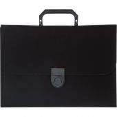 Папка-портфель Attache пластиковая А4 черная (303x216 мм, 12 отделений)