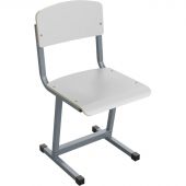 Стул ученический MET_Комус 6р.г. белый/серый