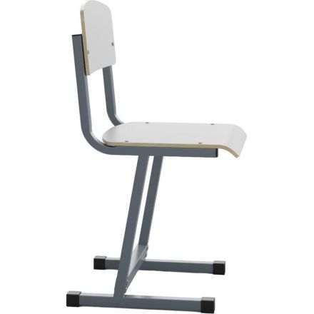 Стул ученический MET_Комус 6р.г. белый/серый
