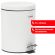 Ведро мусорное с педалью 5 литров "Classic", БЕЛОЕ ГЛЯНЦЕВОЕ, металлическое, со съемным внутренним ведром, LAIMA, 604947