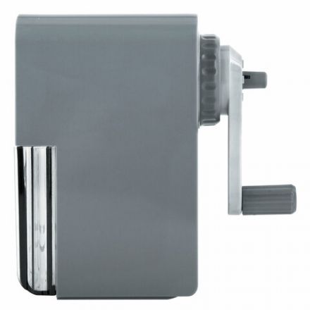 Точилка механическая BRAUBERG CLASSIC, для чернографитных и цветных карандашей, корпус светло-серый, 272002