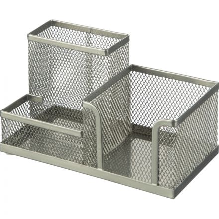 Подставка-органайзер для канц принадлежностей Attache серебр 185x93x102мм Подставка-органайзер для канц принадлежностей Attache серебр 185x93x102мм