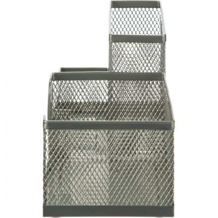 Подставка-органайзер для канц принадлежностей Attache серебр 185x93x102мм Подставка-органайзер для канц принадлежностей Attache серебр 185x93x102мм