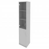 Riva Шкаф высокий узкий левый А.СУ-1.2 (L) Серый 404*365*1980
