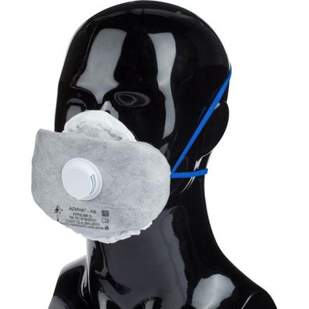 Полумаска фильтрующая АЛИНА-АВ(33651) с кл FFP2 NR D до 12ПДК