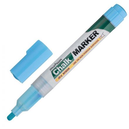 Маркер меловой MunHwa CM-02 голубой (толщина линии 3 мм)