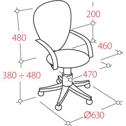 Кресло офисное Prestige серое (ткань/пластик) Кресло офисное Prestige серое (ткань/пластик)