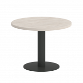 Home Office Стол журнальный круглый VR.SP-5-60.1G Денвер светлый/Антрацит металл 600*600*453
