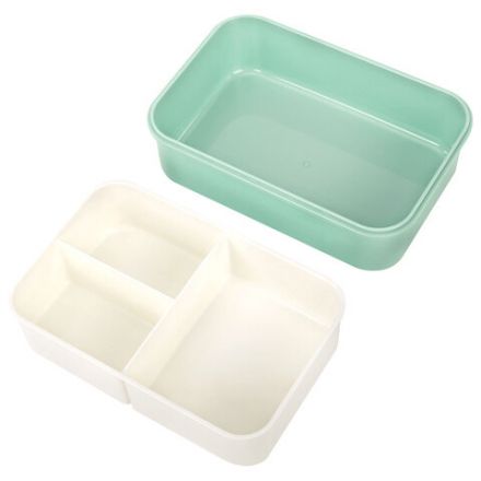Ланч-бокс контейнер, 2 секции, 3+1 отделение, 1,4 л, ложка, вилка, 7х21х14 см, мятный, JOYLUX (ДЖОЙЛЮКС), 609347 Ланч-бокс контейнер, 2 секции, 3+1 отделение, 1,4 л, ложка, вилка, 7х21х14 см, мятный, JOYLUX (ДЖОЙЛЮКС), 609347