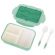 Ланч-бокс контейнер, 2 секции, 3+1 отделение, 1,4 л, ложка, вилка, 7х21х14 см, мятный, JOYLUX (ДЖОЙЛЮКС), 609347 Ланч-бокс контейнер, 2 секции, 3+1 отделение, 1,4 л, ложка, вилка, 7х21х14 см, мятный, JOYLUX (ДЖОЙЛЮКС), 609347