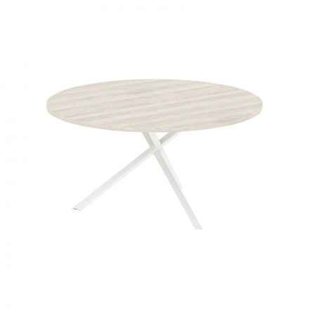 Конференц - стол XRST 150 Сосна Эдмонт/Белый 1200х1200х750 XTEN-S