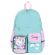 Рюкзак BRAUBERG PASTEL с термонашивками в комплекте, "Funny clouds", мятный, 40х29х14 см, 271421