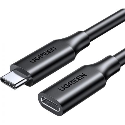 Кабель UGREEN US353 (10387) USB-C/M to USB-C/F Gen2 5A 10Gbps.1м черный Кабель UGREEN US353 (10387) USB-C/M to USB-C/F Gen2 5A 10Gbps.1м черный