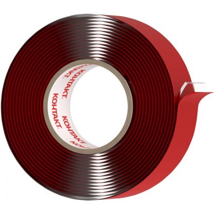 Клейкая лента двухсторонняя КОНТАКТ ДОМ 19ммх2м прозрачная (23712)