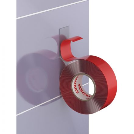 Клейкая лента двухсторонняя КОНТАКТ ДОМ 19ммх2м прозрачная (23712)