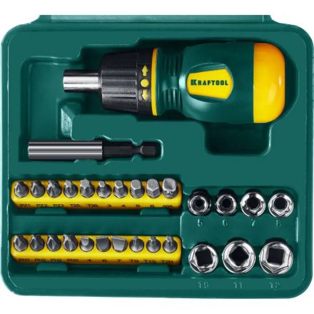 Отвертка Набор KRAFTOOL Kompakt-29, 29 предм (25556-H29)