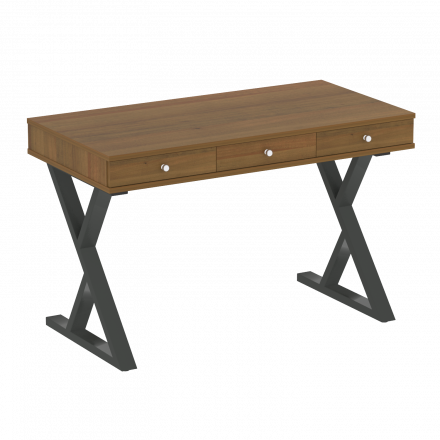 Home Office Стол письменный VR.SP-1-118.M Орех/Антрацит металл 1180*600*750