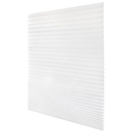 Жалюзи-плиссе, штора тканевая самоклеящаяся BRABIX, 120х180 см, СТАНДАРТ+, 80 г/м2, цвет белый, 1 шт., 700010