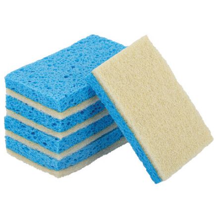 Губки для посуды 110х70х20 мм, ЦЕЛЛЮЛОЗНЫЕ + АБРАЗИВ, КОМПЛЕКТ 5 штук, синий/белый абразив, LAIMA, 700260 Губки для посуды 110х70х20 мм, ЦЕЛЛЮЛОЗНЫЕ + АБРАЗИВ, КОМПЛЕКТ 5 штук, синий/белый абразив, LAIMA, 700260