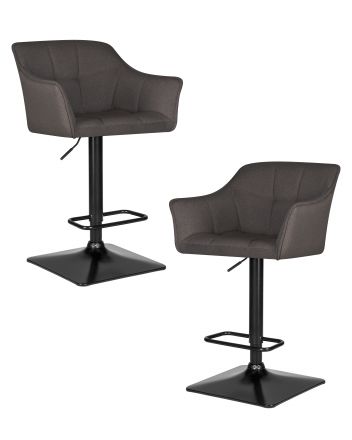 Набор 2 шт Стул барный DOBRIN RALF, темно-серый (LAR-106D-26)
