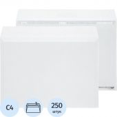 Конверт белый С4 стрип 229х324 90г КОМУС 250шт/ уп