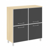 Yalta Шкаф квадратный LT.SD-1.2 R black Акация/Стекло black 1098*452*1168