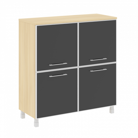 Yalta Шкаф квадратный LT.SD-1.2 R black Акация/Стекло black 1098*452*1168