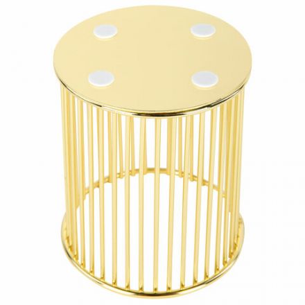 Органайзер-стаканчик для косметики и мелочей MONTE VITA (МОНТЕ ВИТА), металлический, 100х80 мм, золото, 272484