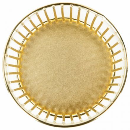 Органайзер-стаканчик для косметики и мелочей MONTE VITA (МОНТЕ ВИТА), металлический, 100х80 мм, золото, 272484