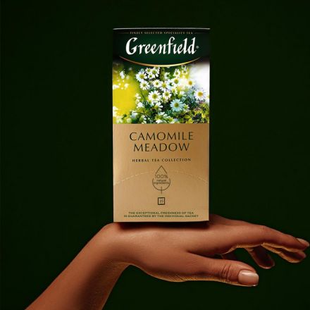Чай Greenfield Camomile Meadow травяной с ромашкой 25 пакетиков