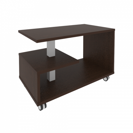 First Стол журнальный на колесах KSM-1 Венге 900*500*580 First Стол журнальный на колесах KSM-1 Венге 900*500*580