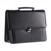 Портфель OfficeSpace "Irida", кожзам, черный, 2 отделения, метал. замок Портфель OfficeSpace "Irida", кожзам, черный, 2 отделения, метал. замок