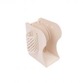 Подставка для книг и учебников раздвижная со стаканом, бежевая Подставка для книг и учебников раздвижная со стаканом, бежевая