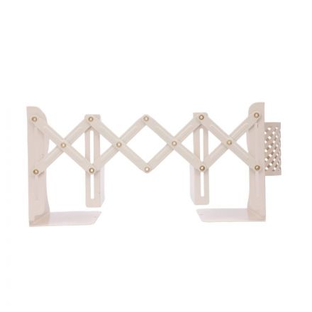 Подставка для книг и учебников раздвижная со стаканом, бежевая