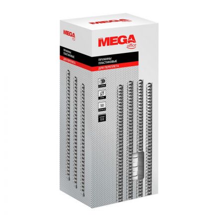 Пружины для переплета пластиковые Promega office 25 мм белые (50 штук в упаковке)