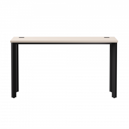 Стол прямой Everprof EVO на металлокаркасе 1380х670х755 мм опоры 45гр Кашемир/Черный