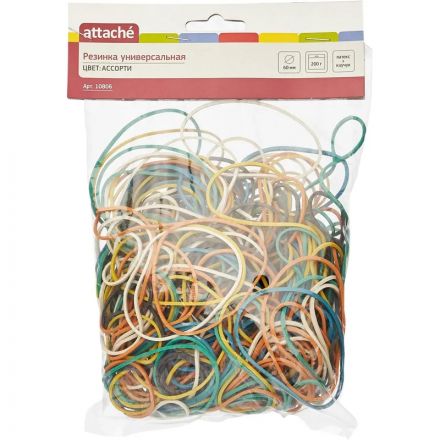 Резинка универсальная 200г диам.60мм. цвет ассорти