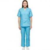 Костюм хирурга женский.м05-КБР плюс голубой (р.56-58) р.158-164 Костюм хирурга женский.м05-КБР плюс голубой (р.56-58) р.158-164