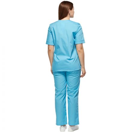 Костюм хирурга женский.м05-КБР плюс  голубой (р.56-58) р.158-164