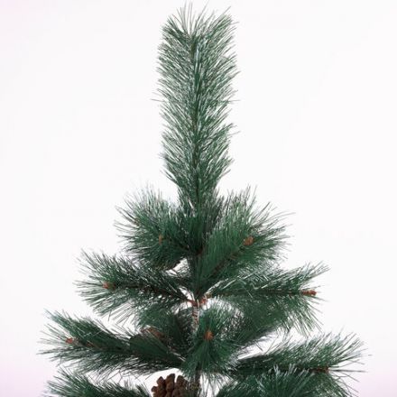 Ель новогодняя искусственная "Velvet Pinewood" 120 см, с инеем и шишками, ПВХ, ЗОЛОТАЯ СКАЗКА, 591702