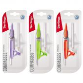 Циркуль Berlingo "Optimum+" металлический, с карандашом, 135мм, блистер Циркуль Berlingo "Optimum+" металлический, с карандашом, 135мм, блистер