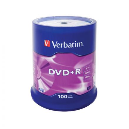 Диск DVD+R Verbatim 4,7 GB 16x (100 штук в упаковке) Диск DVD+R Verbatim 4,7 GB 16x (100 штук в упаковке)