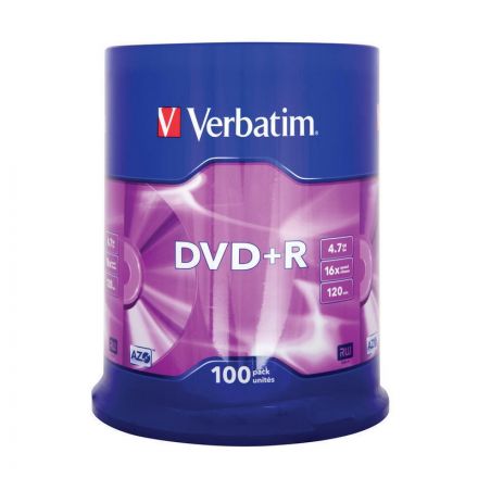 Диск DVD+R Verbatim 4,7 GB 16x (100 штук в упаковке) Диск DVD+R Verbatim 4,7 GB 16x (100 штук в упаковке)