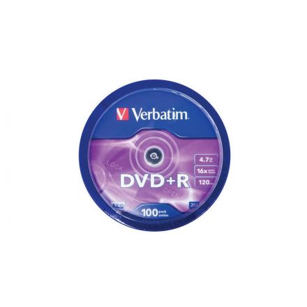 Диск DVD+R Verbatim 4,7 GB 16x (100 штук в упаковке) Диск DVD+R Verbatim 4,7 GB 16x (100 штук в упаковке)