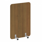 R-line Перегородка на металлических опорах, на роликах DP.R-100-150 Орех/Серый металл 1000*18*1500