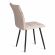 Стул обеденный Bari LT, флок , бежевый/черный, 7, 41х55х89 см